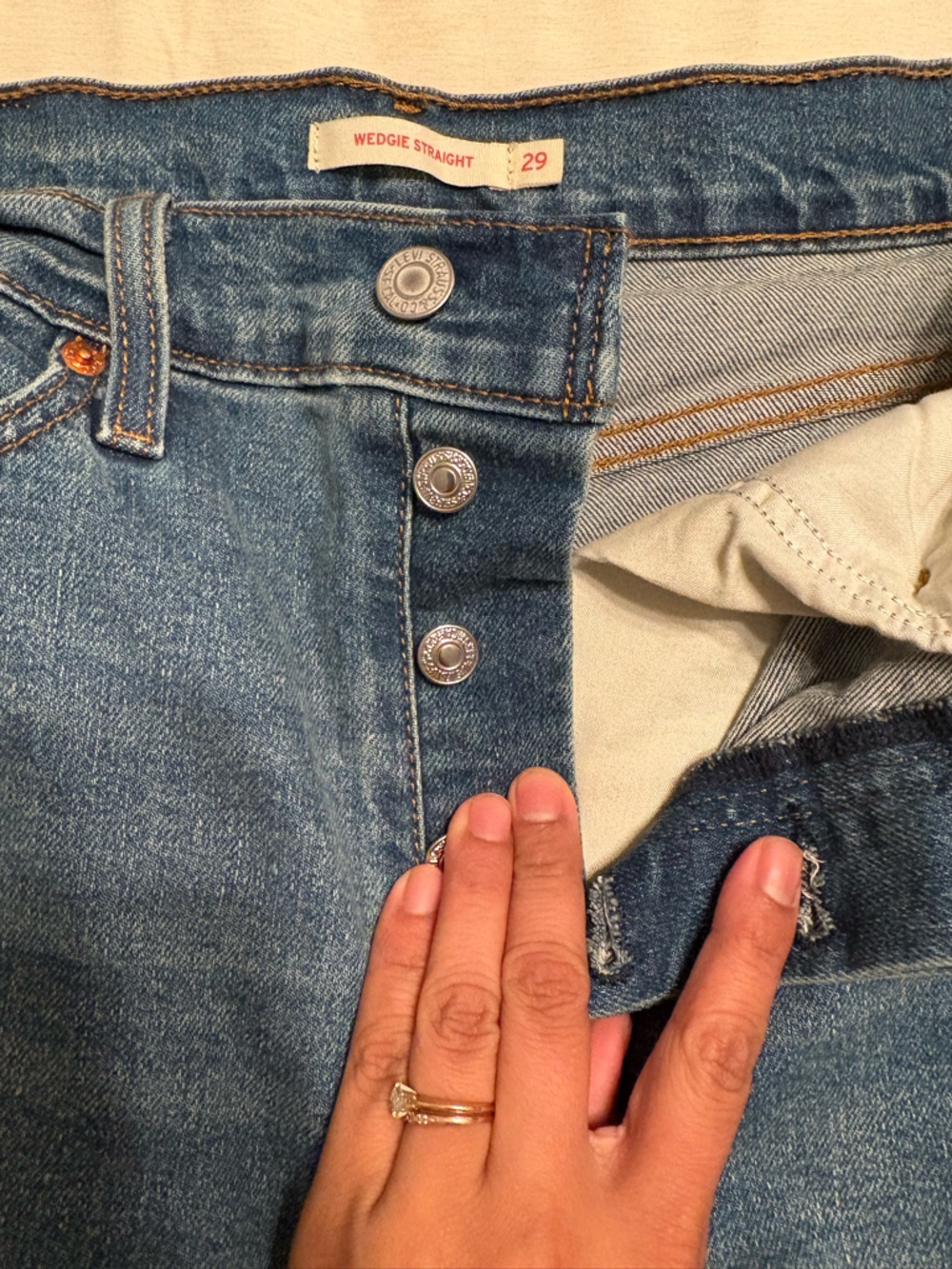Levi's Women's Blue Wedgie Straight Jeans